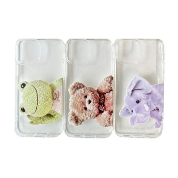 [반품불가]16 프로 맥스(iPhone16 Pro Max) 동물 친구들 투명 케이스