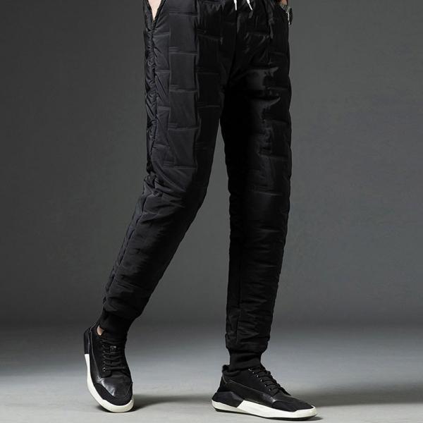 겨울 방한 방풍 패딩바지 고주파 압열 누빔바지