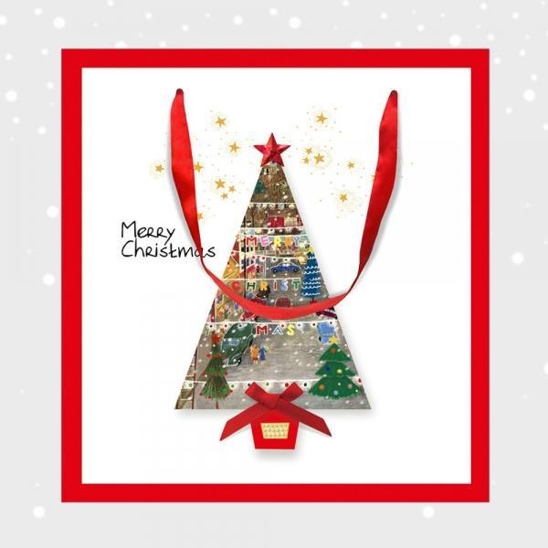 크리스마스 트리 쇼핑백 (10개 1세트)