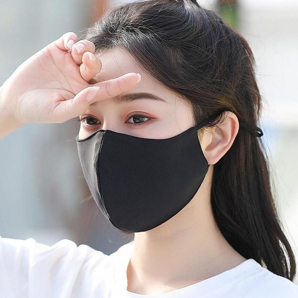 3D 기 미마스크 빨아쓰는 볼 마스크 골프 쿨링 여름 자전거 냉감 등산 안면 자외선 차단 면마스크