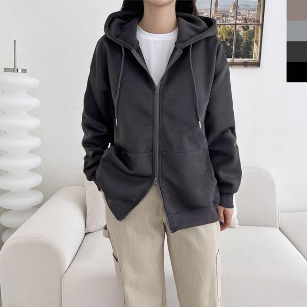 GBB H770W 여자 빅사이즈 커플 봄 가을 겨울 오버핏 투웨이 후드 집업