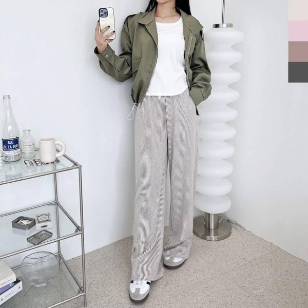 GSS M226 여자 보들보들 스판 스위트 스트라이프 팬츠