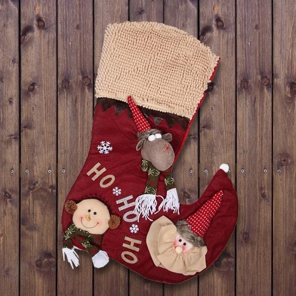호호호 크리스마스 양말 장식 80cm
