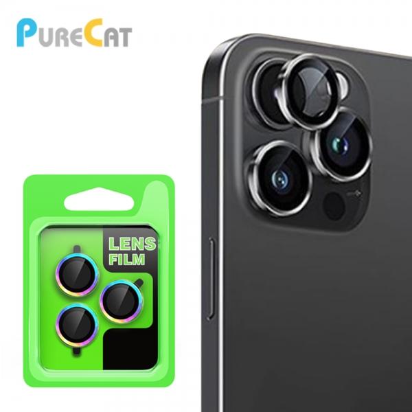 퓨어캣 메탈링 카메라렌즈 강화유리필름-1매 [iPhone16-6.1/iPhone16 Plus-6.7] 16-6.1/16 플러스-6.7