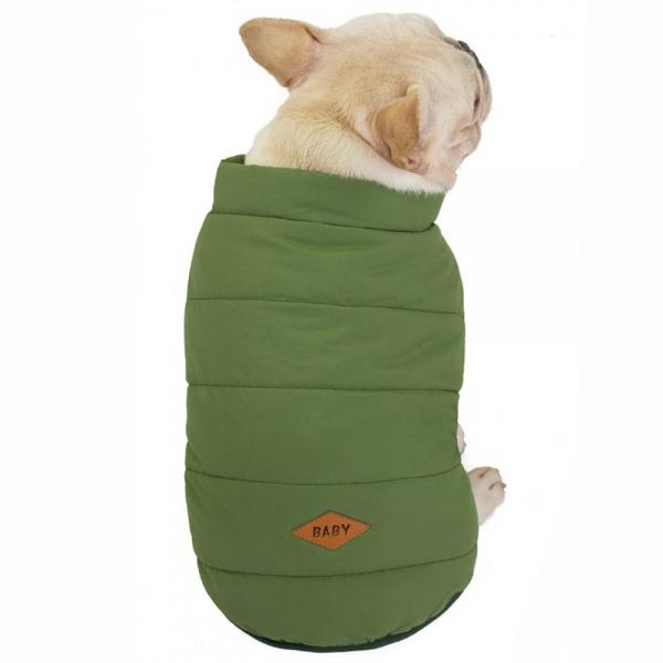 겨울내내 패딩조끼 반려견옷 M 그린