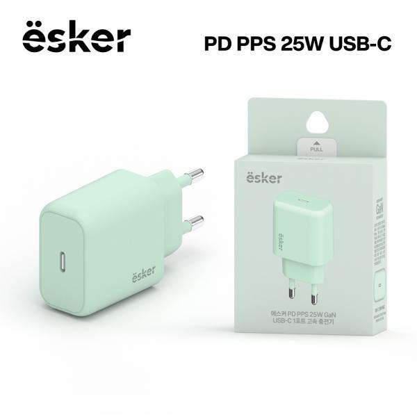 [에스커]가정용 GAN PPS PD25W C타입 1포트 충전기(케이블 미포함)