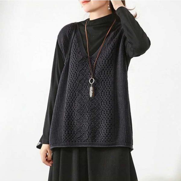 여성니트조끼 베스트 상의 여자 여름가디건 오버핏
