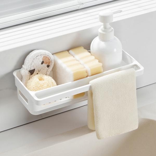 리빙밸류 수세미거치대 행주걸이 정리 받침대 싱크대