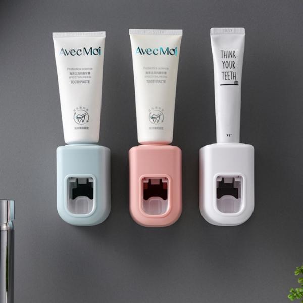 리빙밸류 무타공 자동 치약짜개 걸이 꽂이 홀더