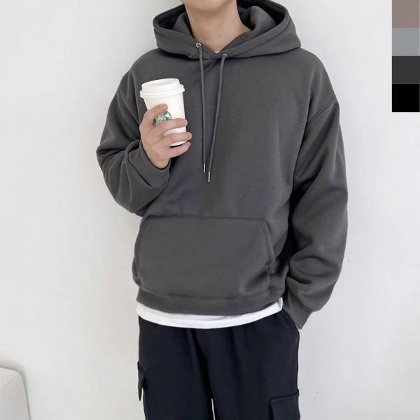 GBB HF760M 남자 커플 겨울 오버핏 기모 후드티(양털안감)