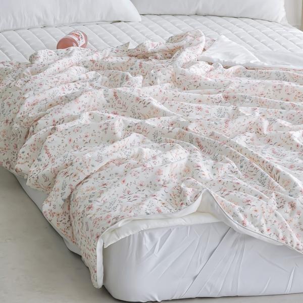 리빙밸류 시원한 기능성 잔꽃 여름 쿨링 냉감이불