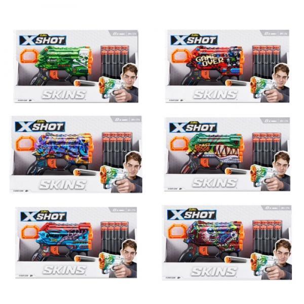 X-SHOT 엑스샷 스킨스 메너스 8다트 (랜덤발송)