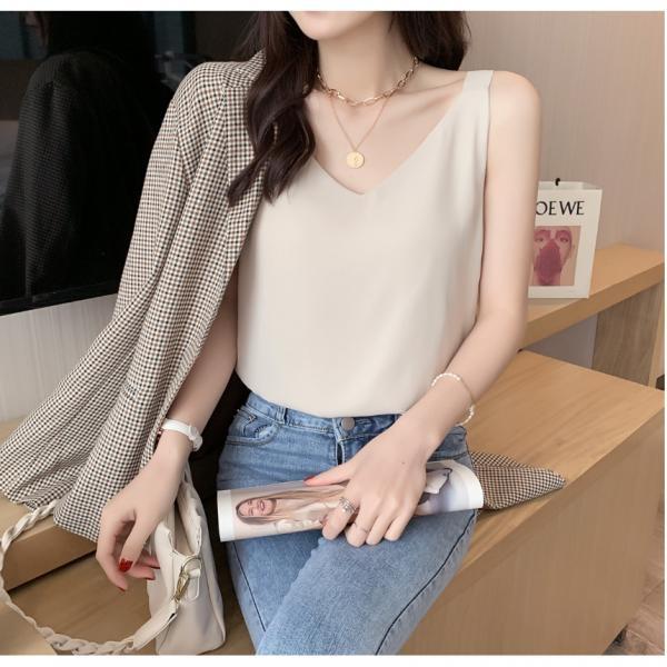 쥬디제이 새틴나시 나시블라우스 정장나시 정장이너 슬리브리스블라우스 여성민소매블라우스 실크탑 실크민소매 탑나시 나시탑블라우스 여름나시 여자정장나시 끈나시 흰나시 여름나시티