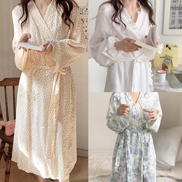 온모어 잠옷 샤워가운 홈웨어 여성잠옷 로브 골프가운 골프샤워가운 여자잠옷 실내복 면잠옷 로브가운 목욕가운 가운 순면잠옷 여성실내복 요루면잠옷 공주잠옷 봄잠옷 로브가디건 예쁜잠옷