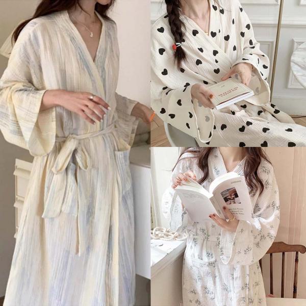 온모어 잠옷 홈웨어 샤워가운 여성잠옷 로브 골프가운 골프샤워가운 여자잠옷 실내복 면잠옷 로브가운 목욕가운 가운 순면잠옷 여성실내복 요루면잠옷 공주잠옷 봄잠옷 로브가디건 예쁜잠옷