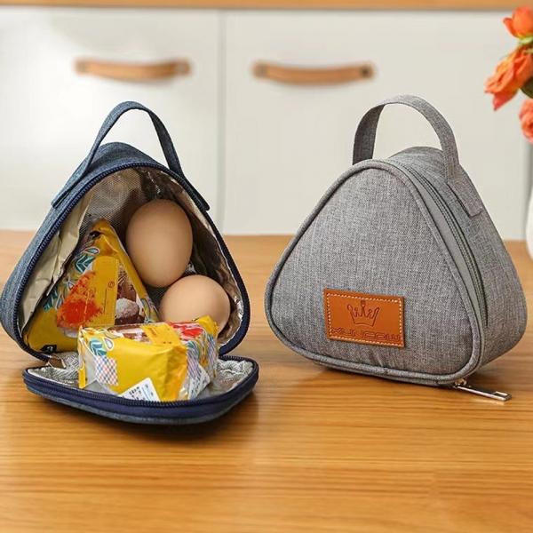 미니멀 보온보냉 방수 삼각 도시락 가방 파우치