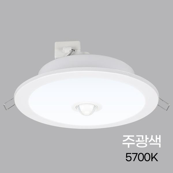 다운라이트 LED 센서등(매입) 6(150mm) 15W ★주광★ KC