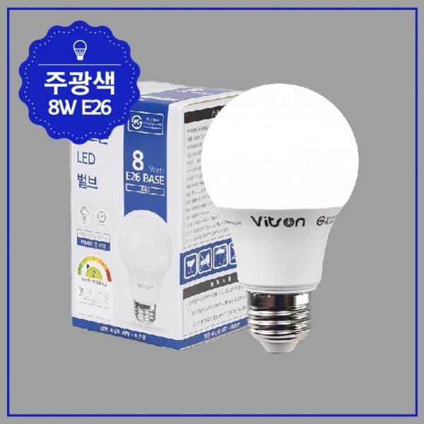 벌브 LED W 8W ★주광★ A60 KS