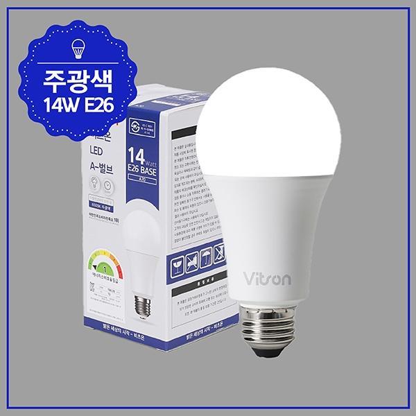 A-벌브 LED 14W ★주광★ KS A70