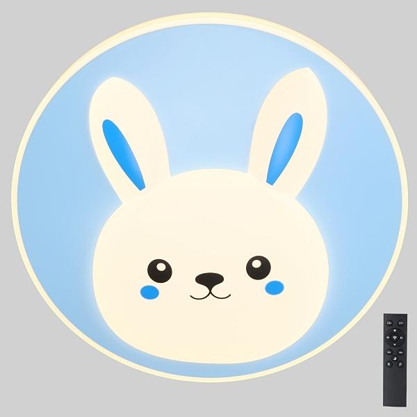 키즈방등 LED 리모컨 DL30105 60W 원형 토끼A 색변환 KS