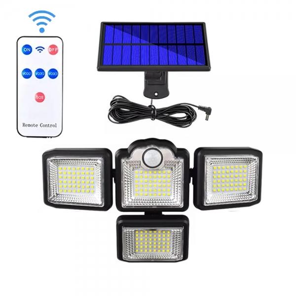 태양광 LED 센서등 LED 태양광 충전식 4방향 센서등 리모컨포함 DJ333