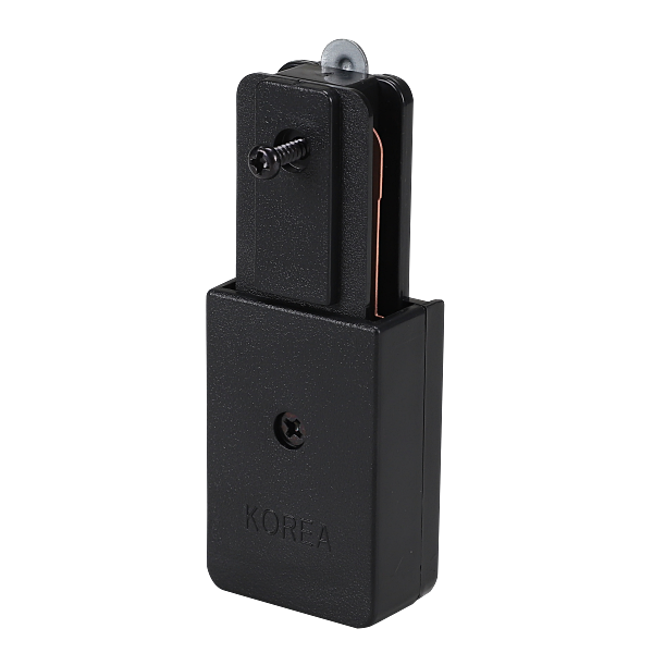 레일부속 전원 마감 블랙 KC