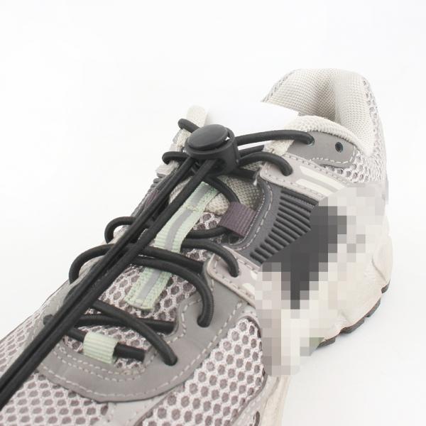 원터치 길이조절 등산화 운동화 신발끈 블랙