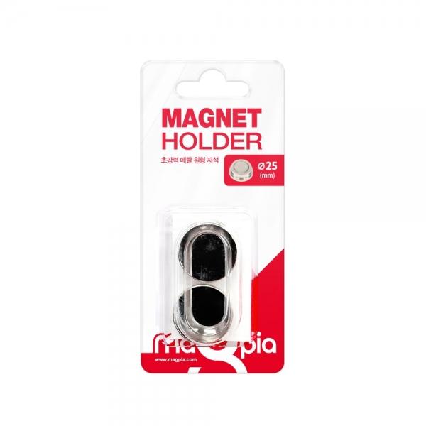 초강력 메탈 원형 자석  25mm 2개입