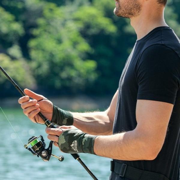 남성용 UV차단 골프 낚시 손등 자외선 장갑 