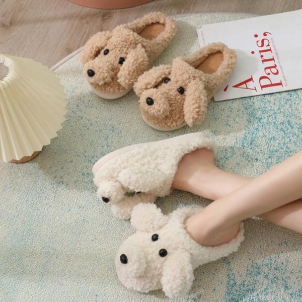 푹신한 겨울 방한 실내 거실 털 실내화 거실화 슬리퍼