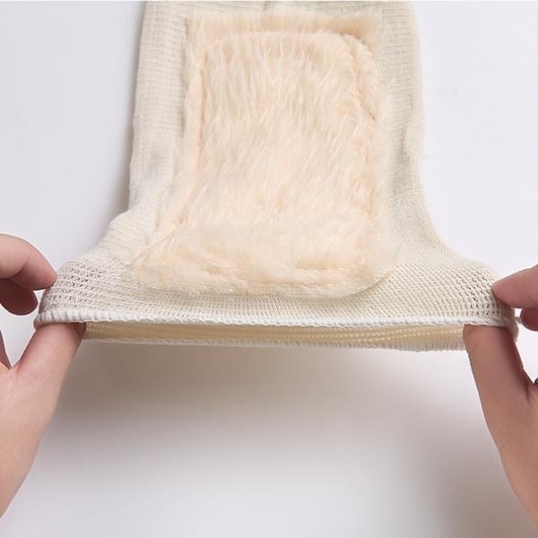 겨울 보온용 종아리 털 기모 무릎 압박 보호대