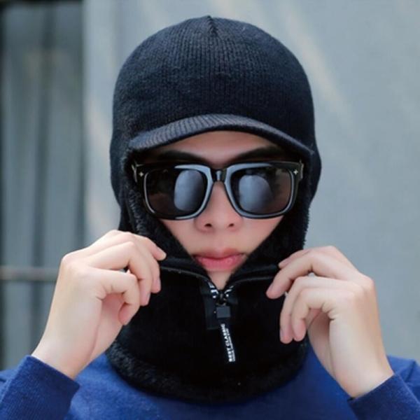 방한용 라이딩 바이크 바라클라마 넥워머 일체형 모자