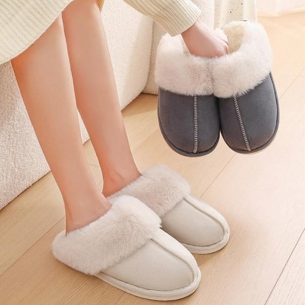 발편한 따뜻한 겨울 퍼안감 실내 방한 슬리퍼 실내화