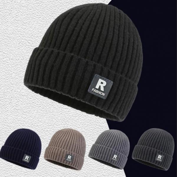 심플한 귀도리비니 남자 여자 겨울 니트 비니 모자
