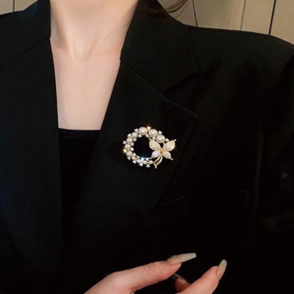 다양한 여성 여자 패션 진주 꽃 브로치 브로찌 옷핀