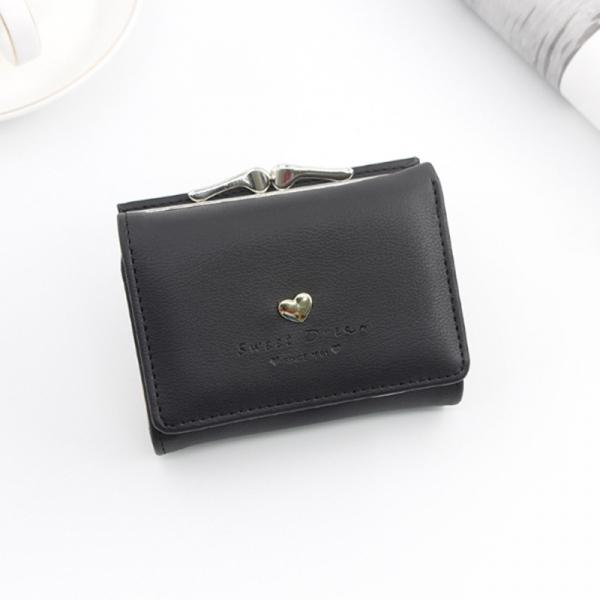 심플한 파스텔톤 여성 여자 가죽 동전수납 반지갑