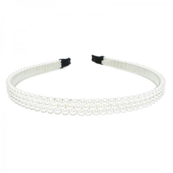 여성 여자 진주장식 헤어 집게핀 머리띠 헤어 밴드