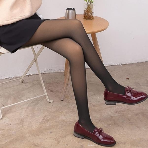 겨울철 보온 방한 안감 기모 스타킹 타이즈 고리형