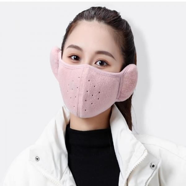 겨울 등산 보온 방한 일체형 귀마개 마스크 일체형