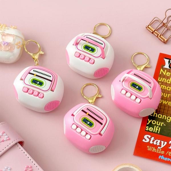 레트로 카세트 녹음기 키링 (랜덤발송)