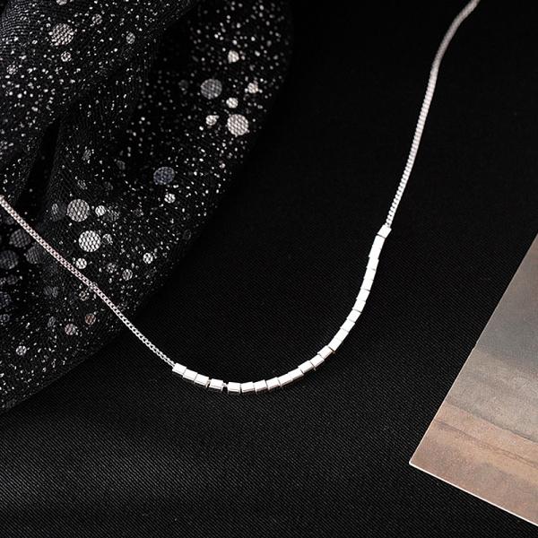 빛반사 반짝임 스퀘어 펜던트 여자 패션목걸이