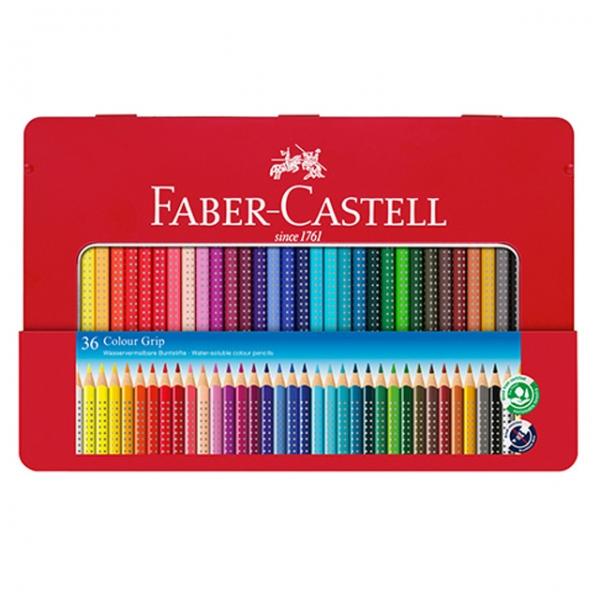 파버카스텔 그립 색연필 36색_틴케이스