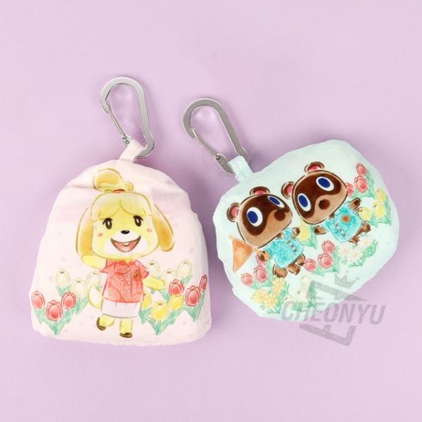 모여봐요 동물의숲 카라비너 에코백