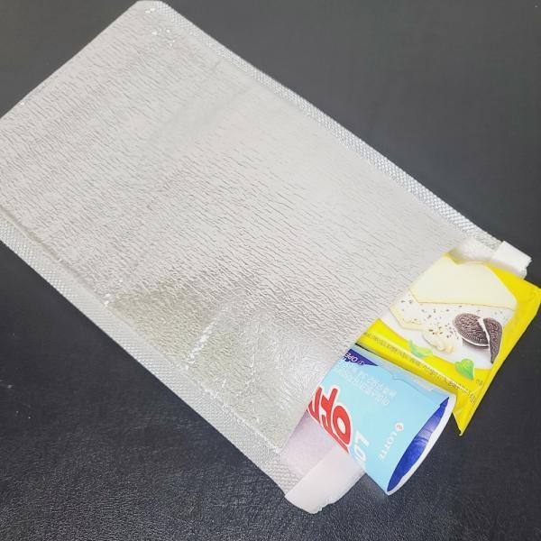 테이크아웃 20x30+4cm 접착식 은박 보냉봉투 보온 보냉백 M50331
