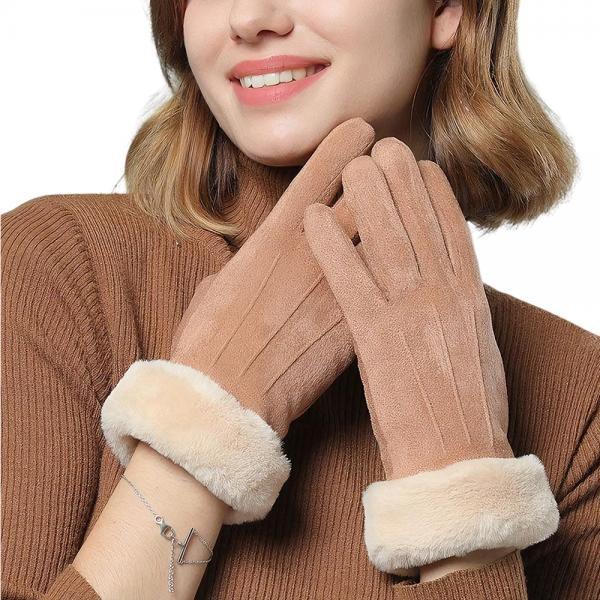털 퍼 벨벳 여자 여성 스마트폰 터치 방한 겨울 학생 장갑