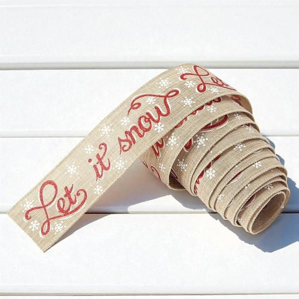 에보니 브라운 크리스마스 리본 2.9m