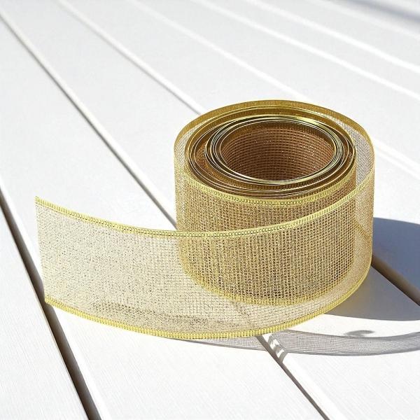 캐롤라인 골드 크리스마스 리본 2.8m