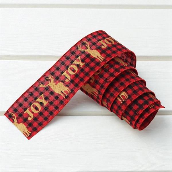 쿠키맨 레드 크리스마스 리본 1.5m