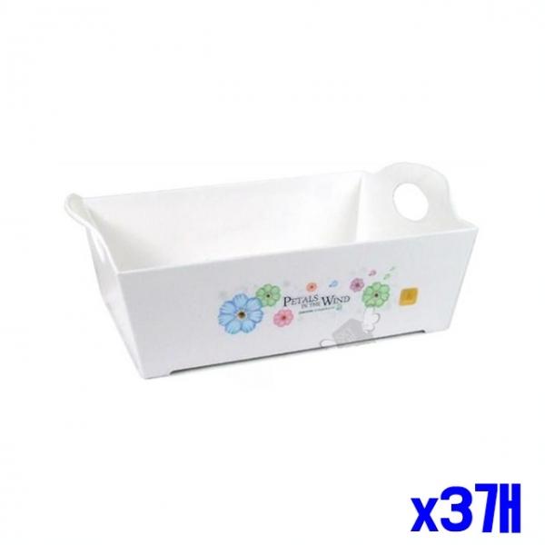 손잡이 화이트 소품 바구니 특대 x3개 리빙바스켓