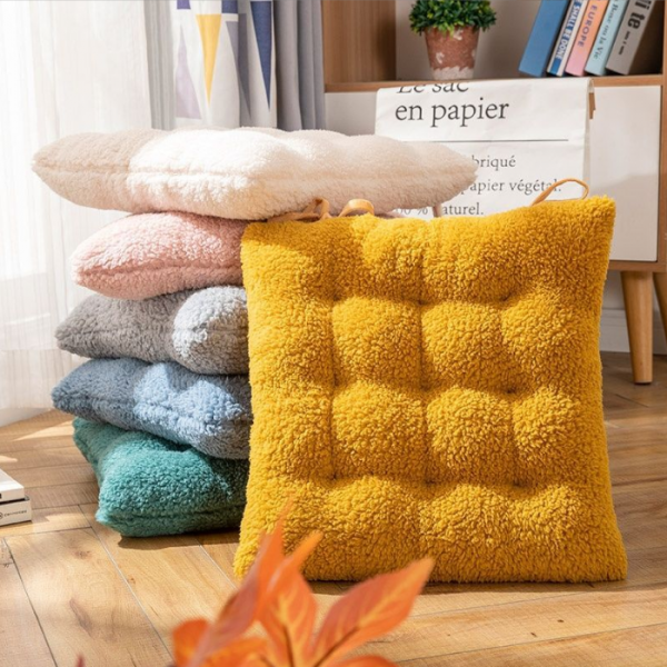 겨울 소파 사무실 학생 의자 털 기모 플러시 방석